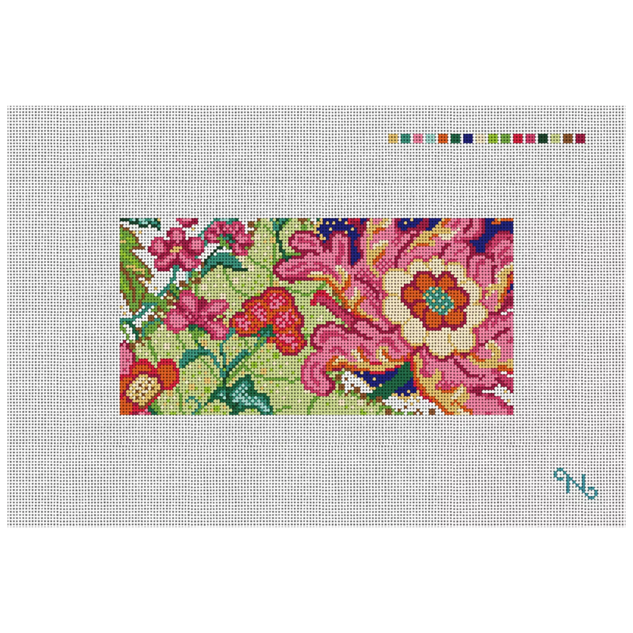 Tobacco Leaf Needlepoint Eyeglass Case Kit