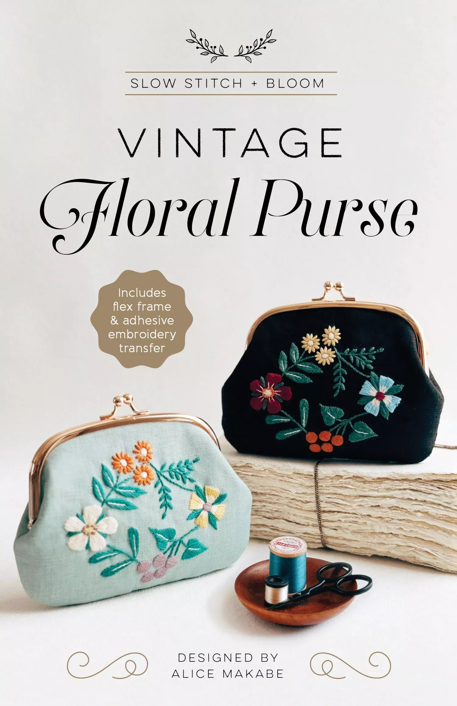 Vintage Floral Purse Pattern & Hardware Kit