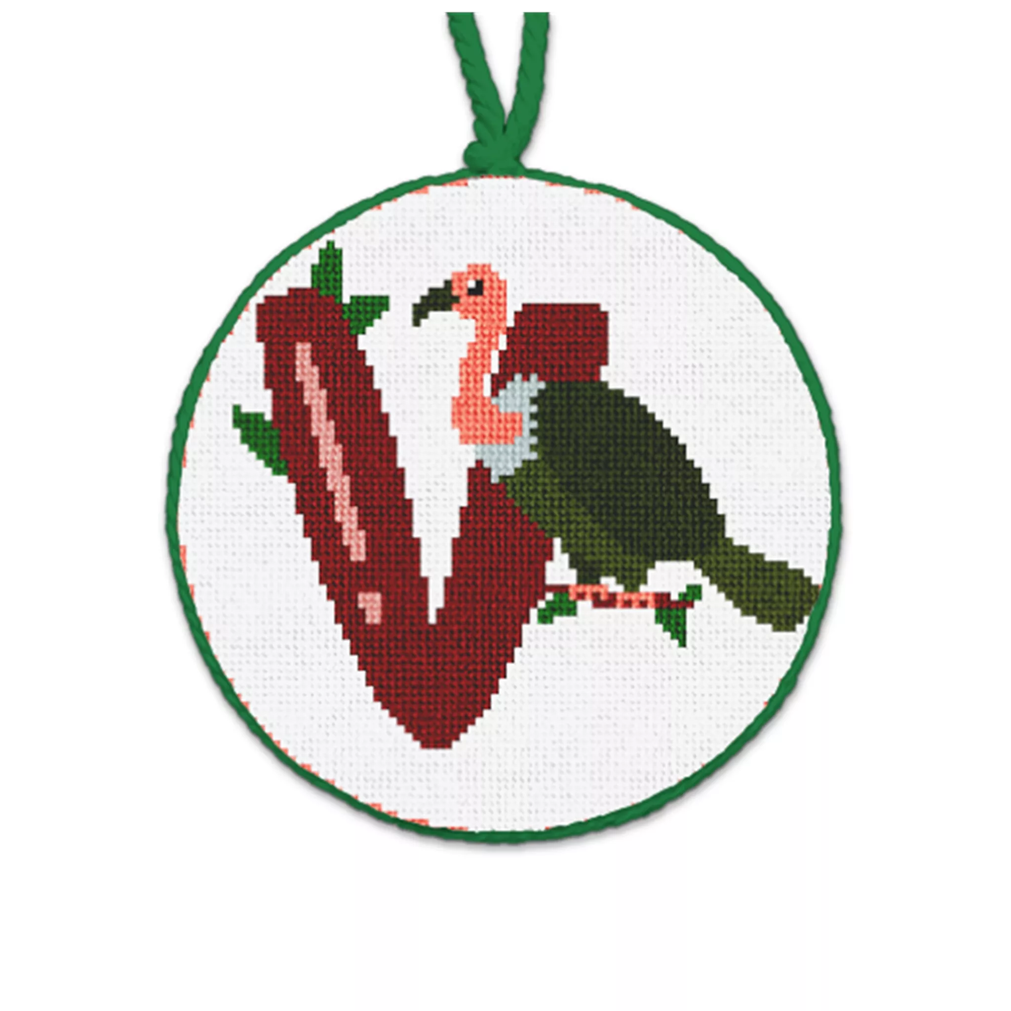 Visionary Vulture Needlepoint Ornament