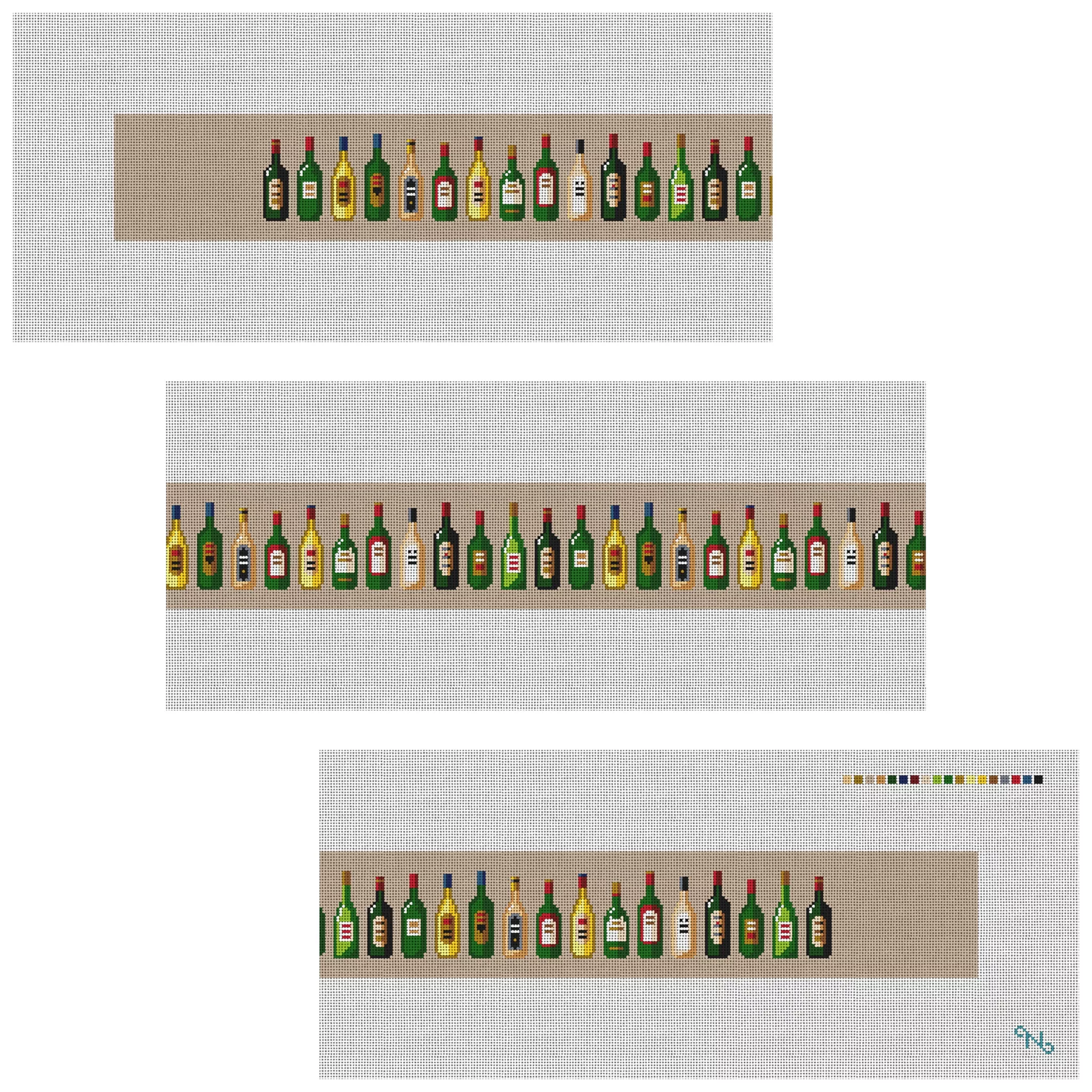 Wine Lovers Purse Guitar Strap Needlepoint Kit