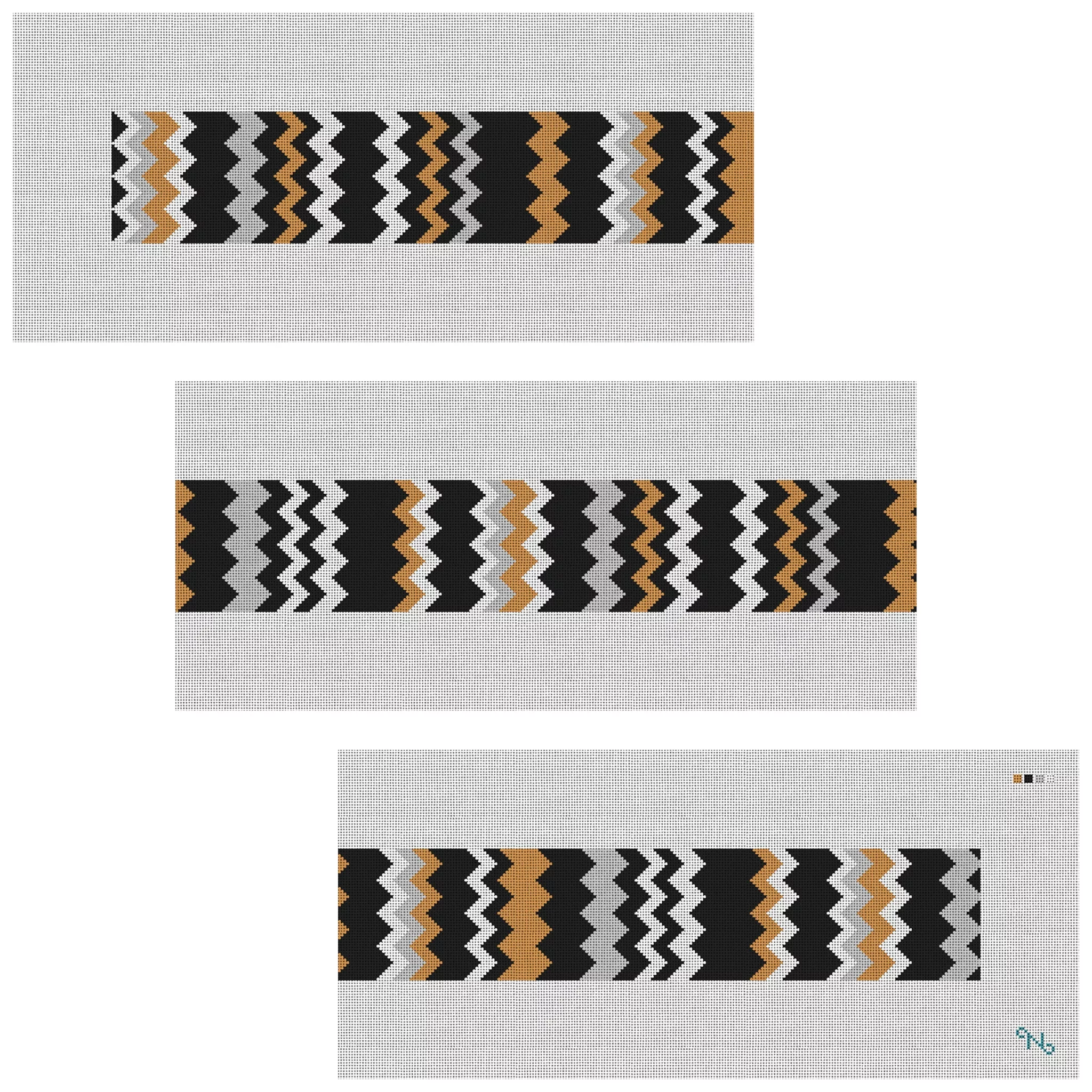 ZigZag Purse Guitar Strap Needlepoint Kit