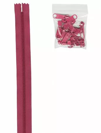 Zippers by the Yard - Crazy Plum