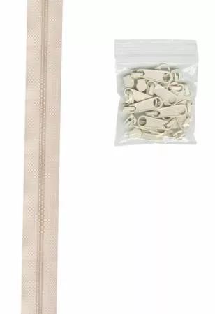 Zippers by the Yard -Ivory