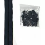 Zippers by the Yard - Navy