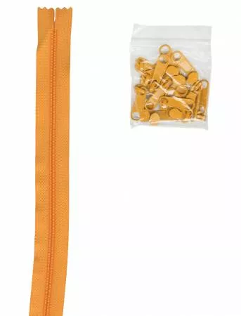 Zippers by the Yard - Papaya