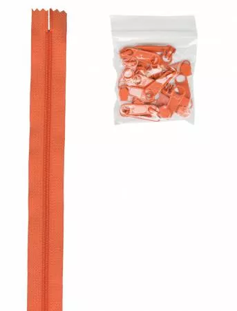 Zippers by the Yard - Pumpkin