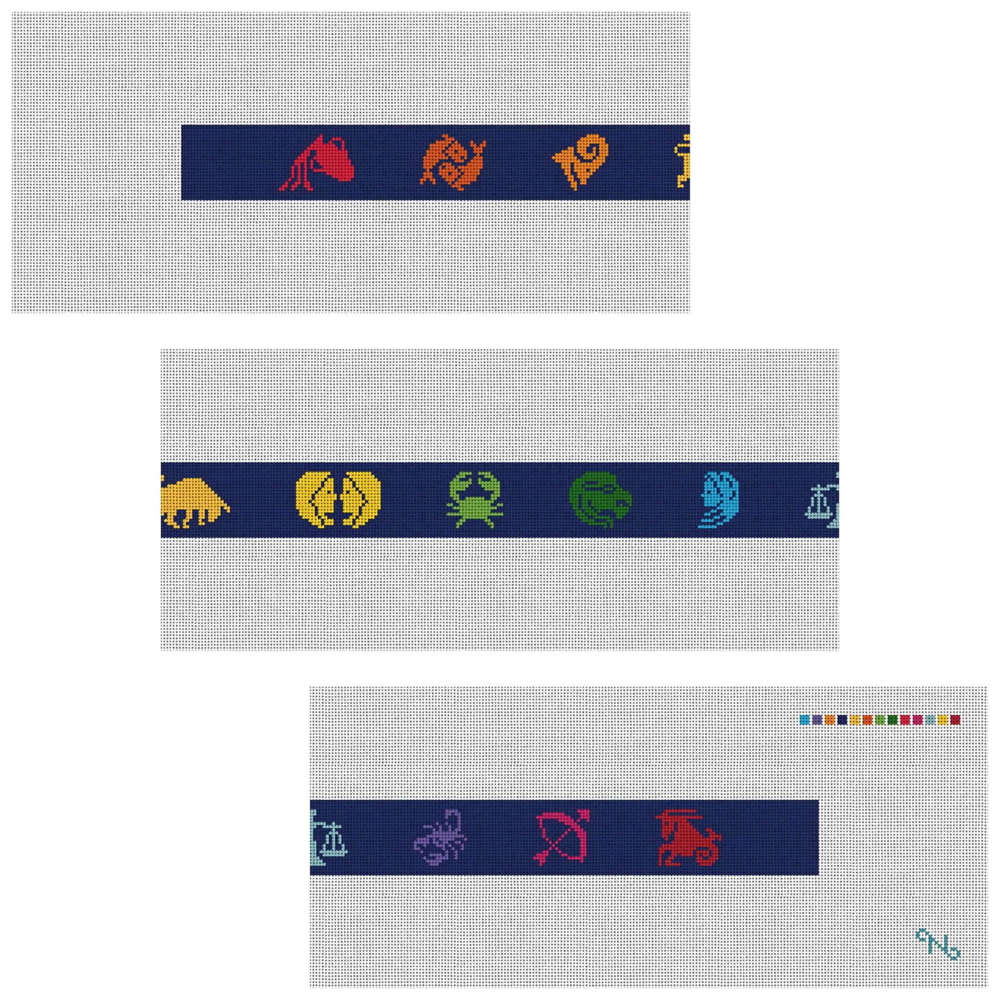 Zodiac Needlepoint Belt Kit